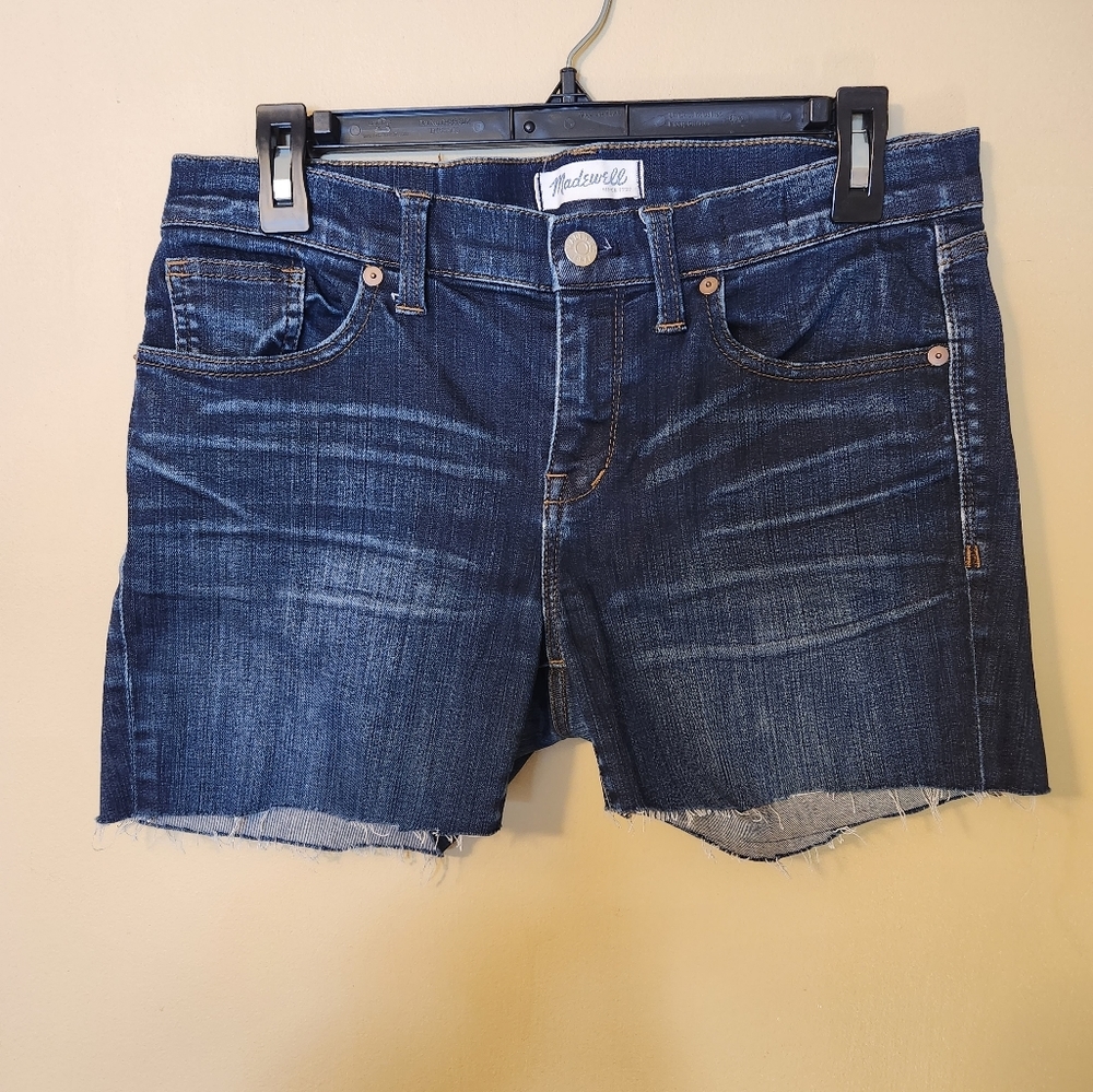 MADEWELL Skinny cut off shorts Size 29